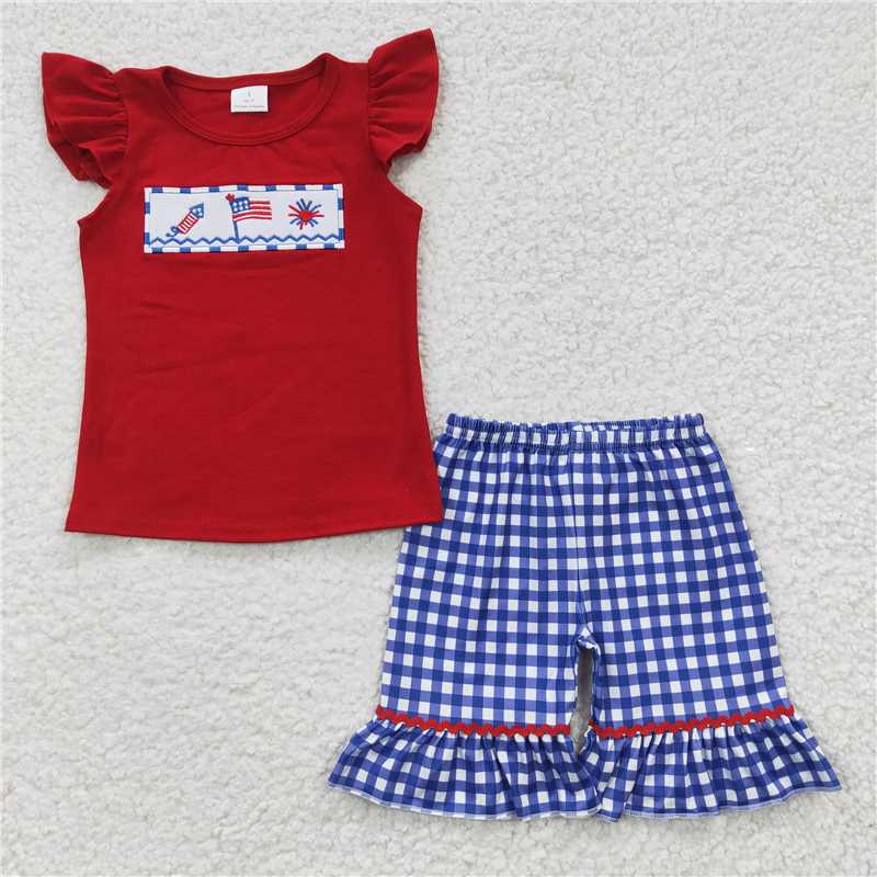 embroidery july 4th kids clothes popsicle boys match girls