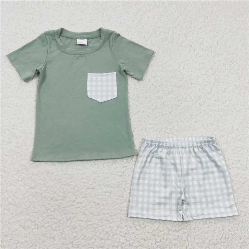 cotton shirt boys summer sets