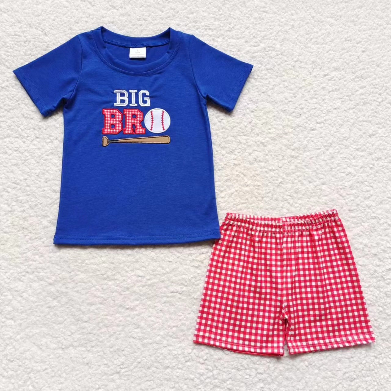 siblings embroidery baseball kids outfits match baby rompers