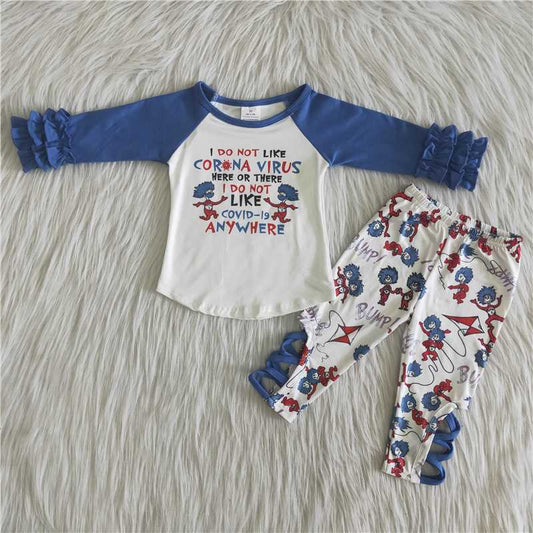 covid shirt and pants dr.seuss girls outfits kids clothes