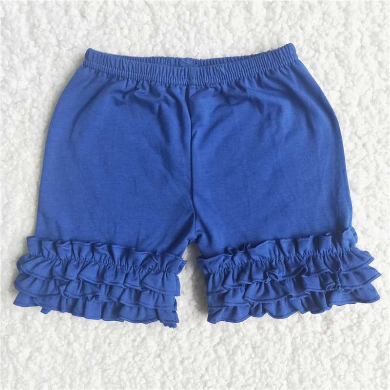 Rainbow Colorful Cotton ruffles Shorts girls clothes