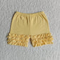 Rainbow Colorful Cotton ruffles Shorts girls clothes