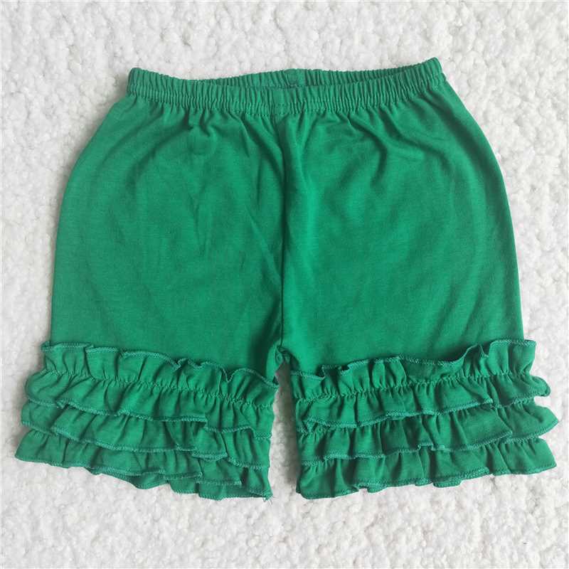 Rainbow Colorful Cotton ruffles Shorts girls clothes