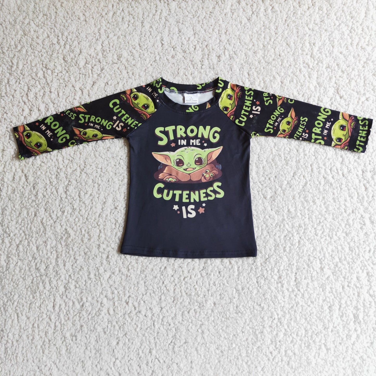 strong black boys long sleeve shirt fall spring tops