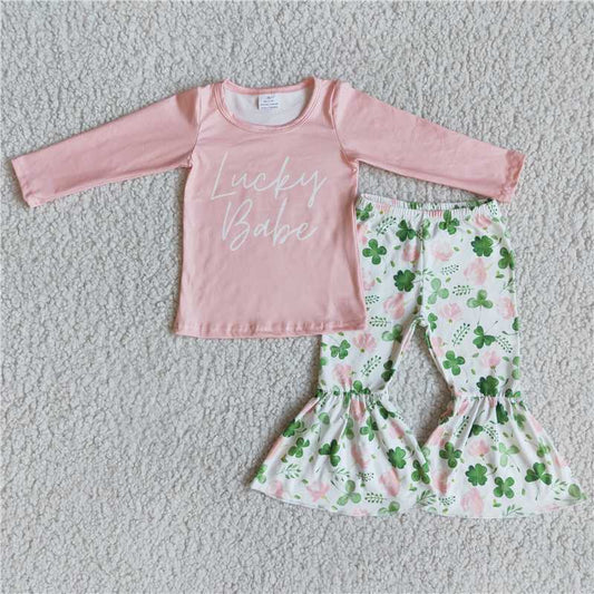 St. Patrick's Day clothes lucky girl outfits kids clothing