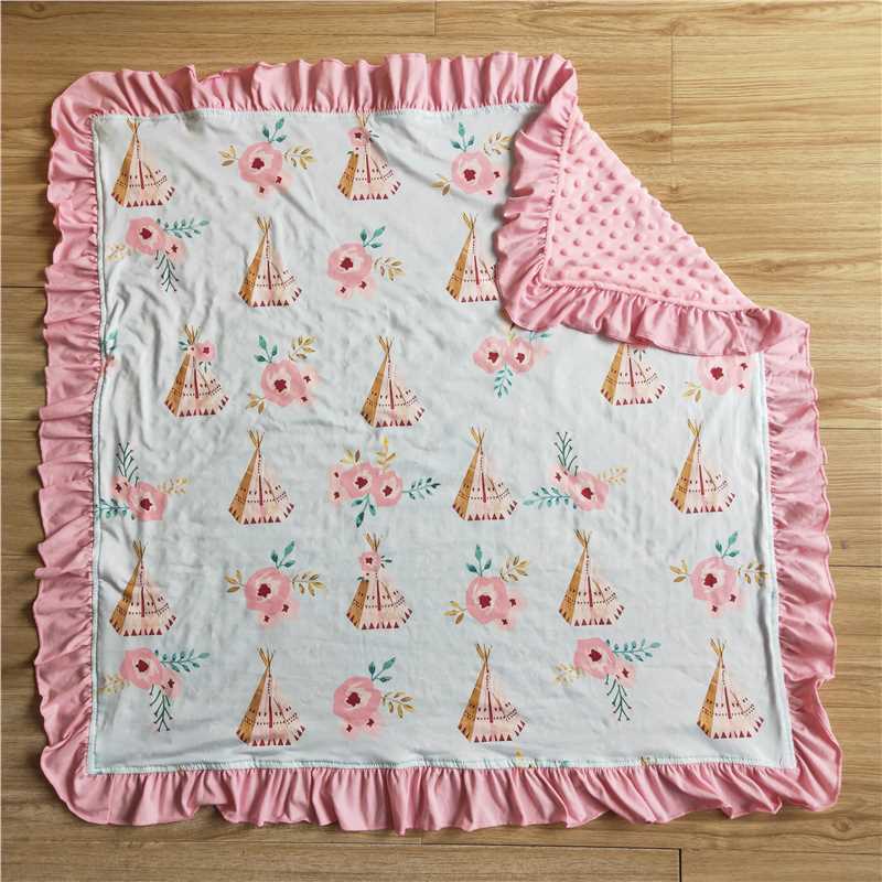 Tent Kids blankets size 29X32.68 inches milk silk and cotton