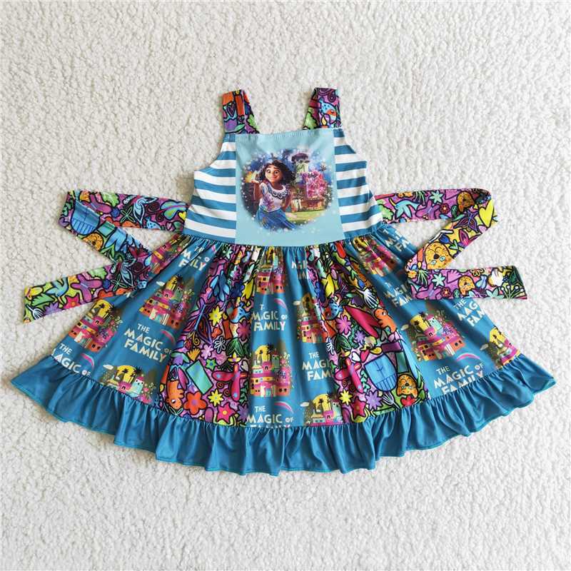 encanto dress girl skirt with ties