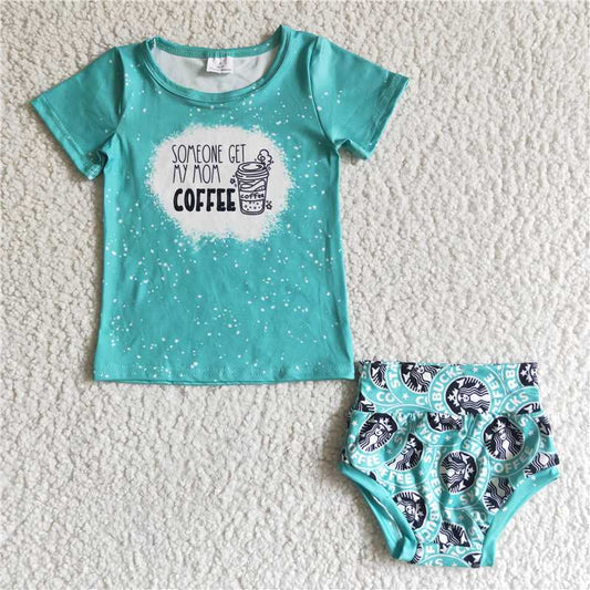 green kids Girls bummies sets