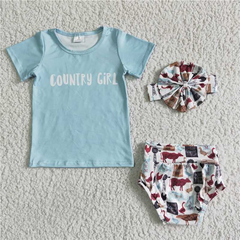 cuntry girls kids Girls bummies sets