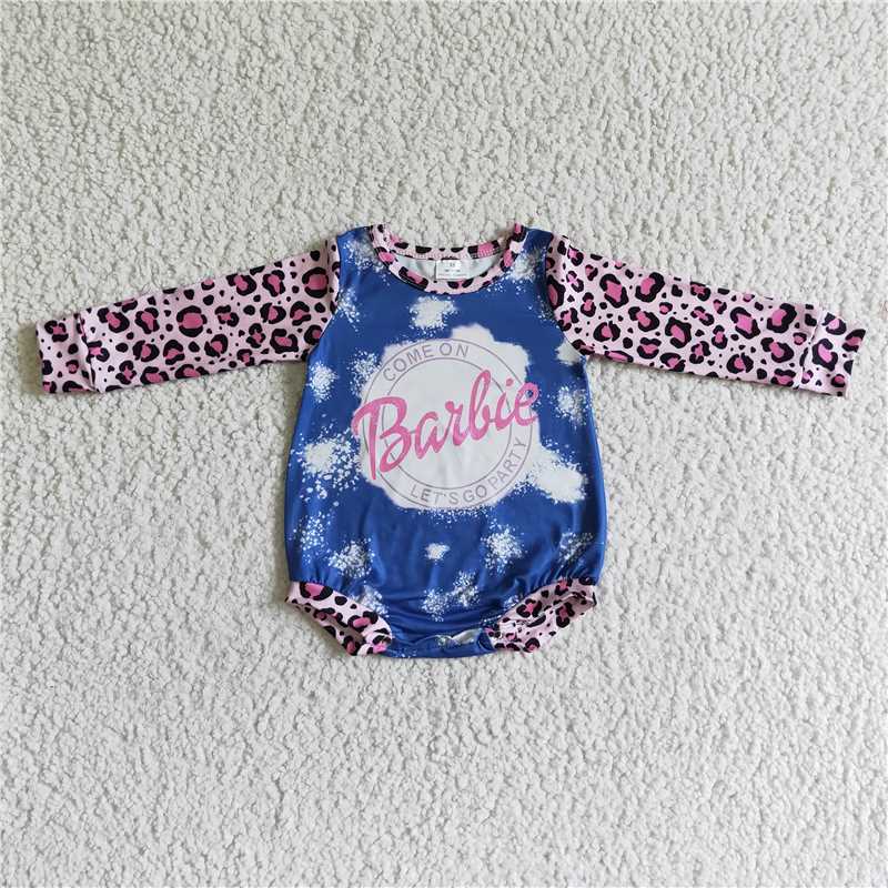 barbie bubble long sleeve baby romper