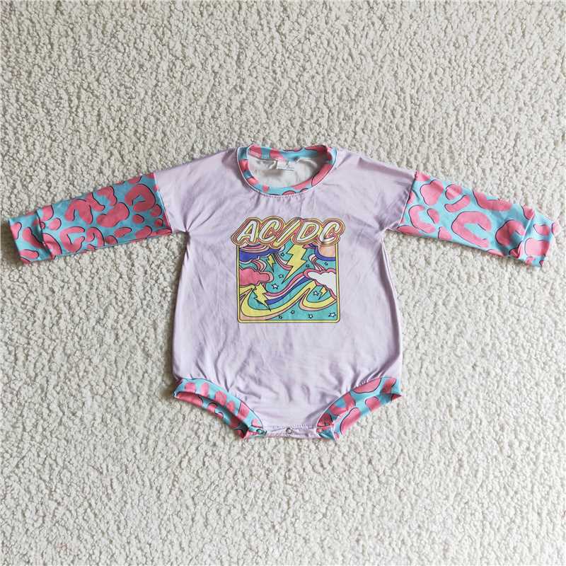 acdc bubble long sleeve baby romper