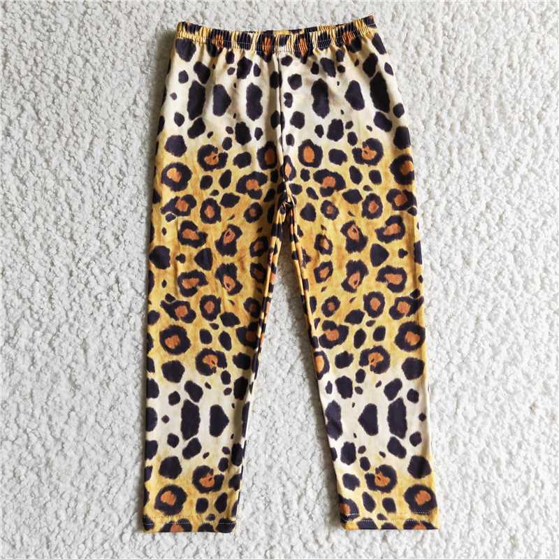 colored leopard print pants girls trousers