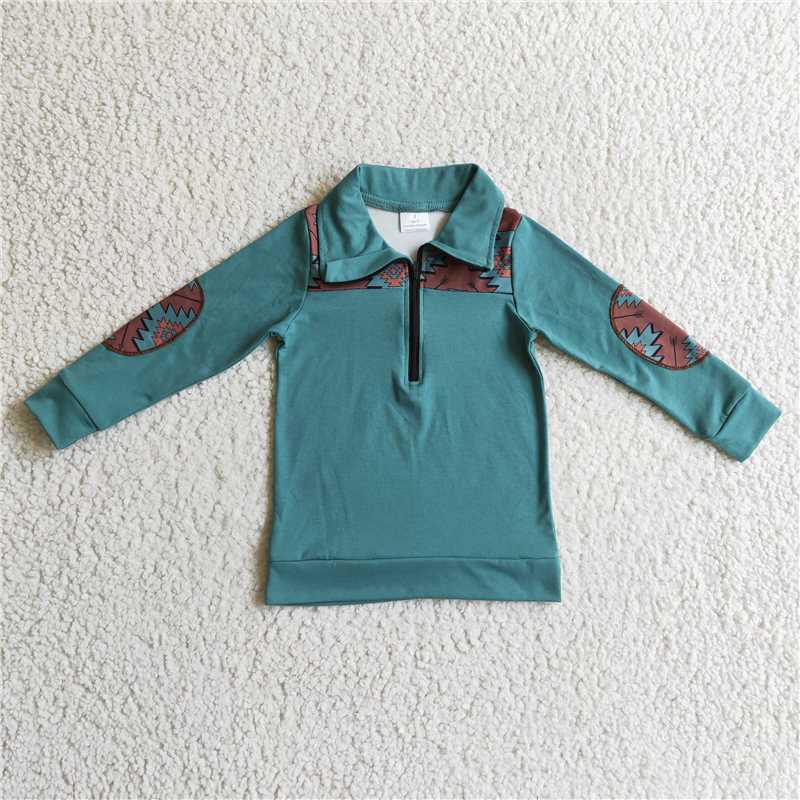 western pullover boys long sleeve shirt fall spring tops