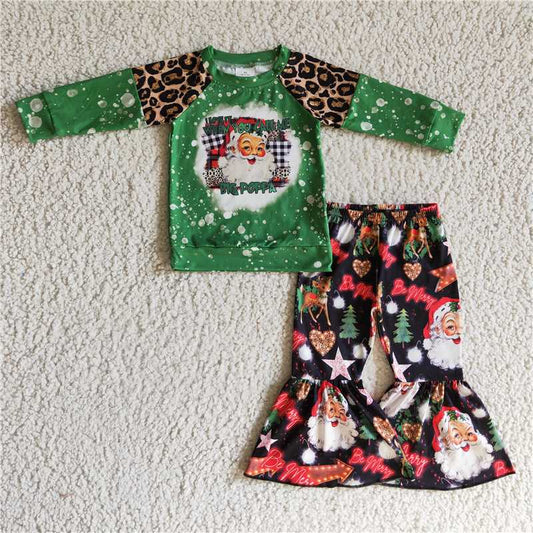 Christmas girls outfits santa 2 pieces winter sets kids clothes