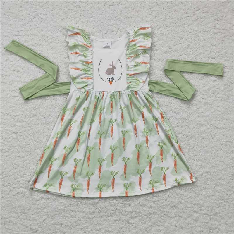 carrot bunny girls dress rabbit easter skirt