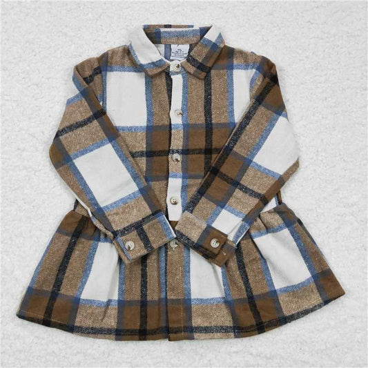 flannel girls Plaid shirt fall spring winter top