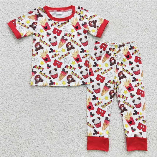 happy birthday pajamas boys outfits kids clothes