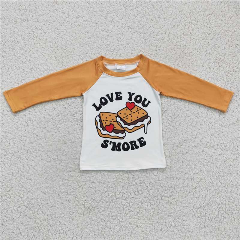 love you s' more Valentine's Day cake long sleeve shirt