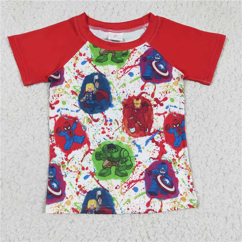 cartoon boys shirt match girls dress kids clothes