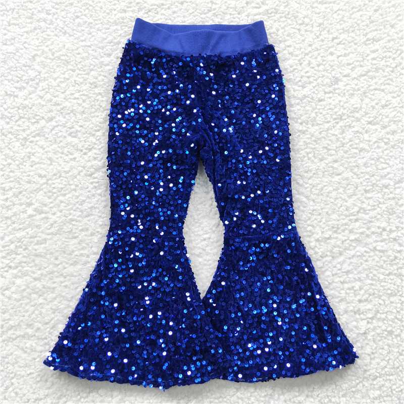 kids sequins bell pants girls trousers