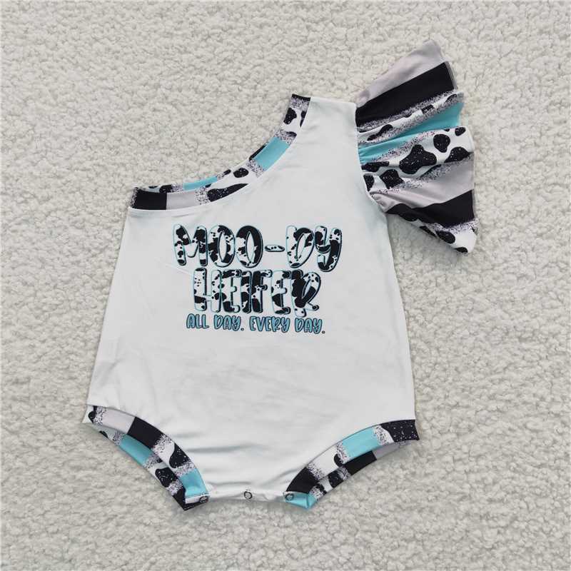 moo- cow baby kids rompers boys bubbles