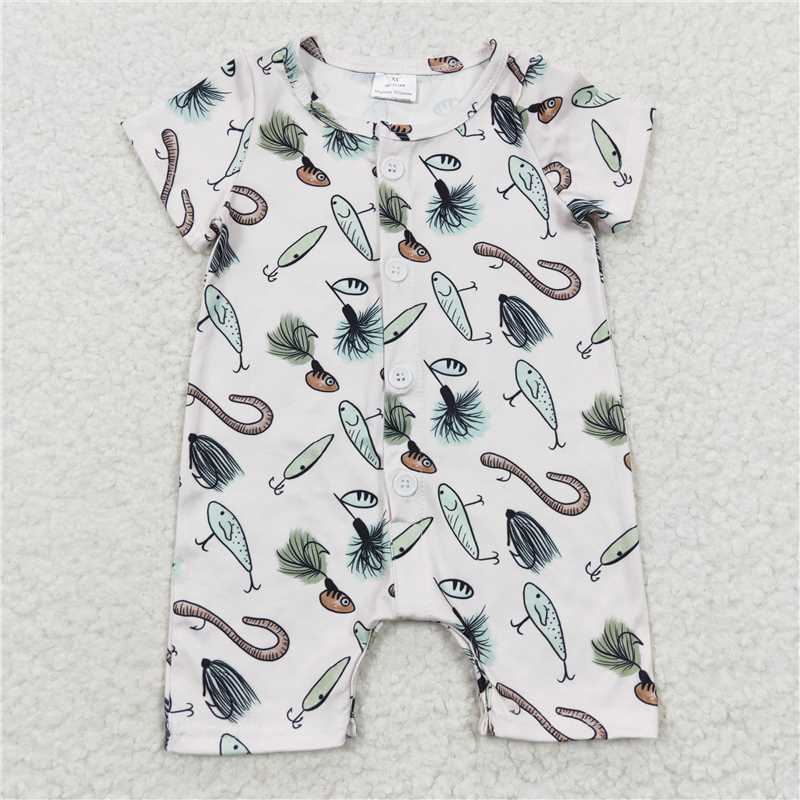 fishing jumpsuit boy rompers kids baby clothes