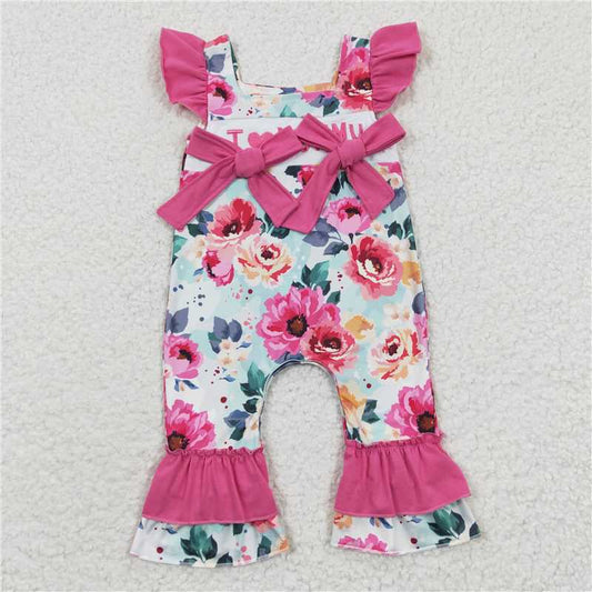 i love mommy girls jumpsuit baby rompers