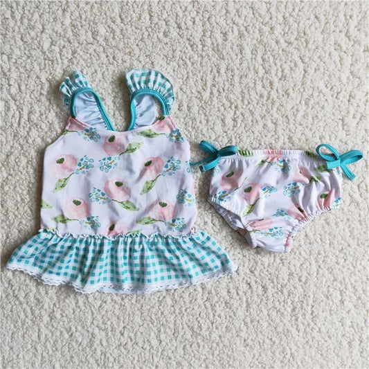 flower girls swimsuit summer bathing suit