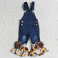 4.16yellow long sleeve shirt and jeans overall  sunflower outfits （shirt and jeans can be purchased separately）