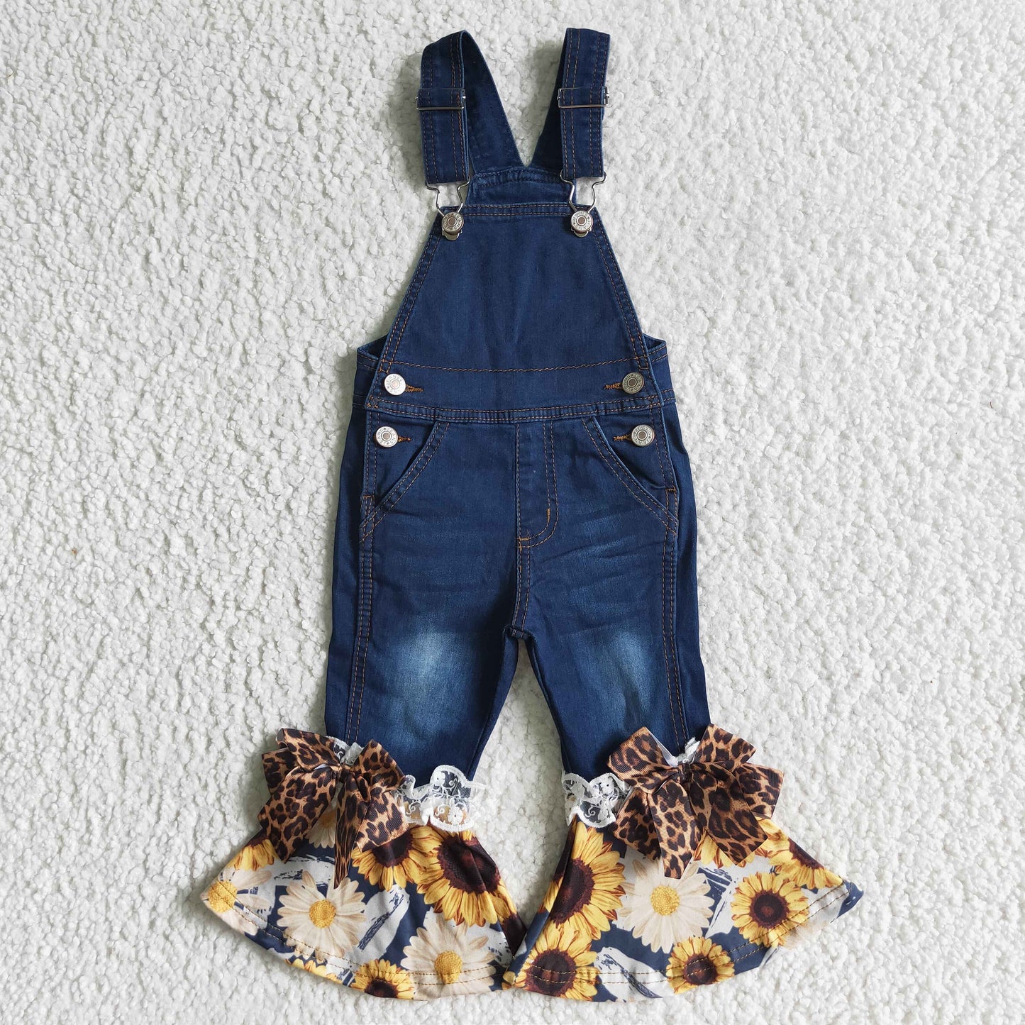 4.16yellow long sleeve shirt and jeans overall  sunflower outfits （shirt and jeans can be purchased separately）