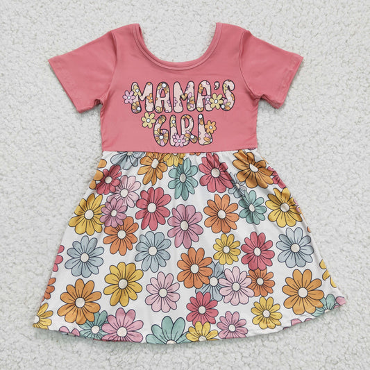 mama's girl dress flower skirt kids clothing