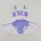 Princess dress girls swimsuit summer bathing suit