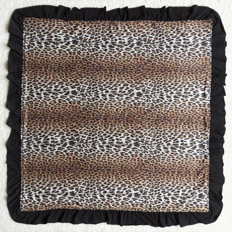 Leopard Kids blankets size 29X32.68 inches milk silk and cotton