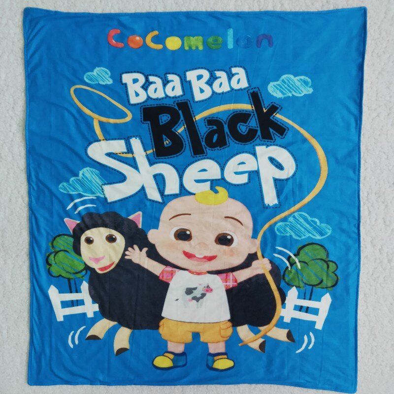 Sheep Kids blankets size 29X32.68 inches milk silk and cotton