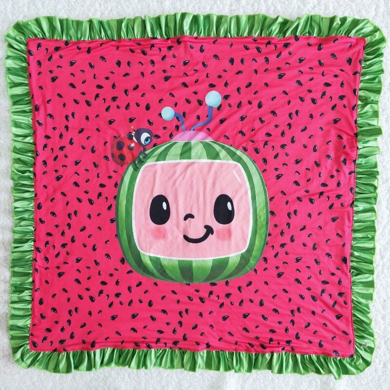 Watermelon Kids blankets size 29X32.68 inches milk silk and cotton