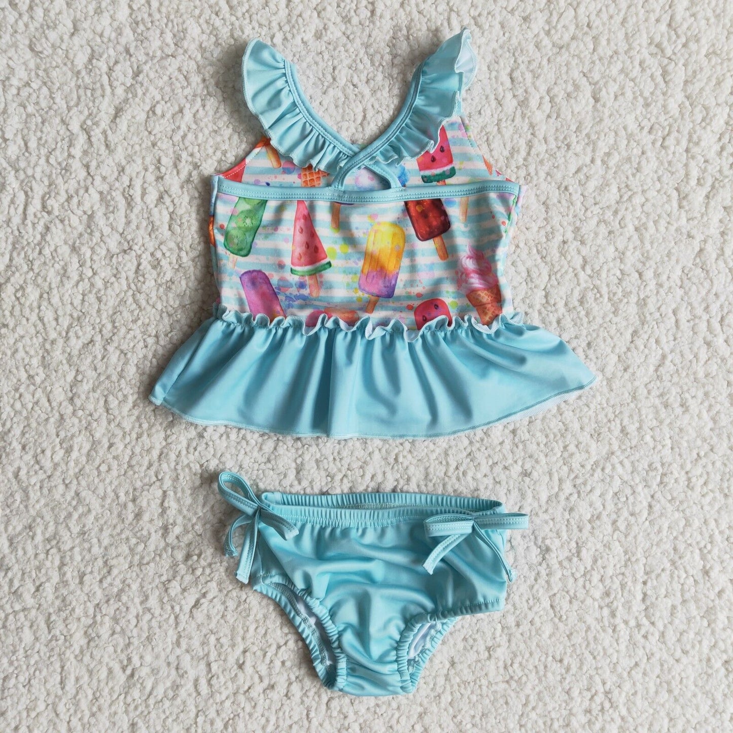 popsicle girls swimsuit summer sleeveless bathing suit