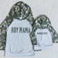 "mama's boy" "boy mama" mom & me long sleeve camo hoodie top