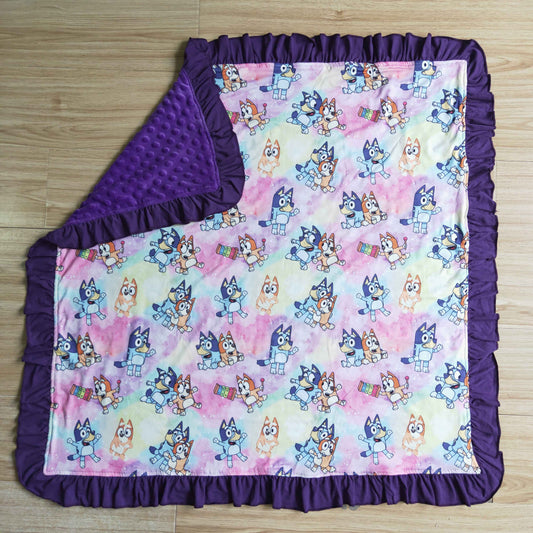 dogs kids blankets size 29X32.68 inches milk silk and cotton