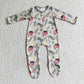 farm Zip Sleeper romper even feet  long sleeve jumpsuit
