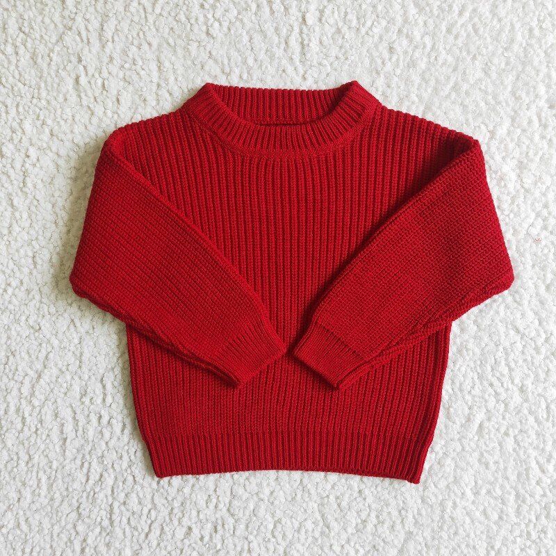 solid color kids Sweaters many colors fall winter top