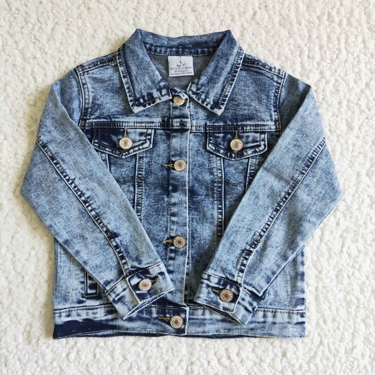 denim COATS girls jacket blue long sleeve