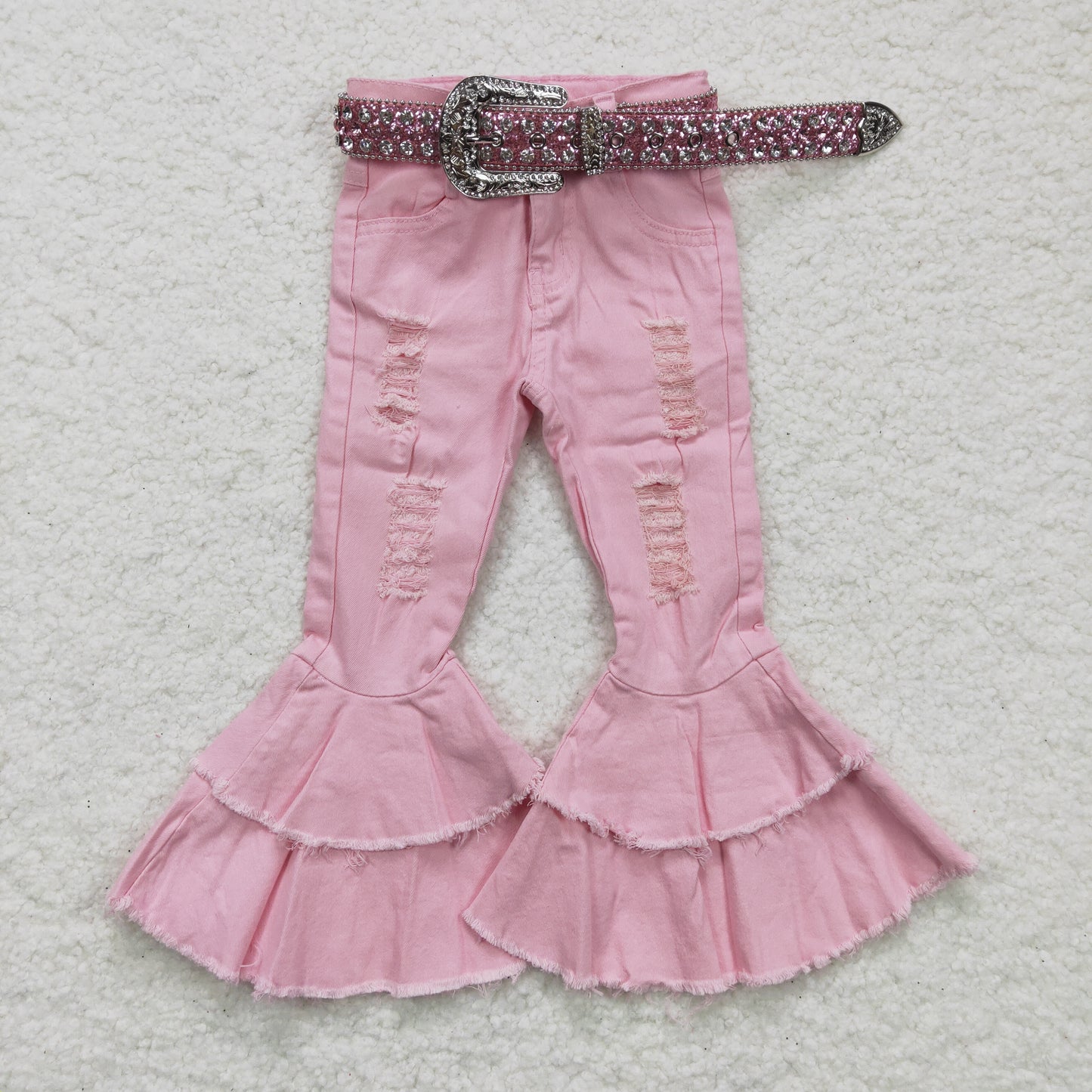 kids sparkling pink belt accessories