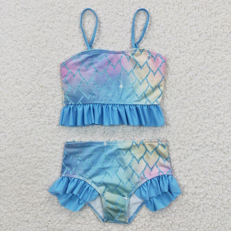 mermaid swimsuit girls summer bathing suit