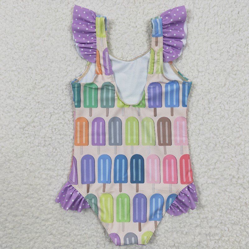 Popsicle swimsuit girls summer bathing suit