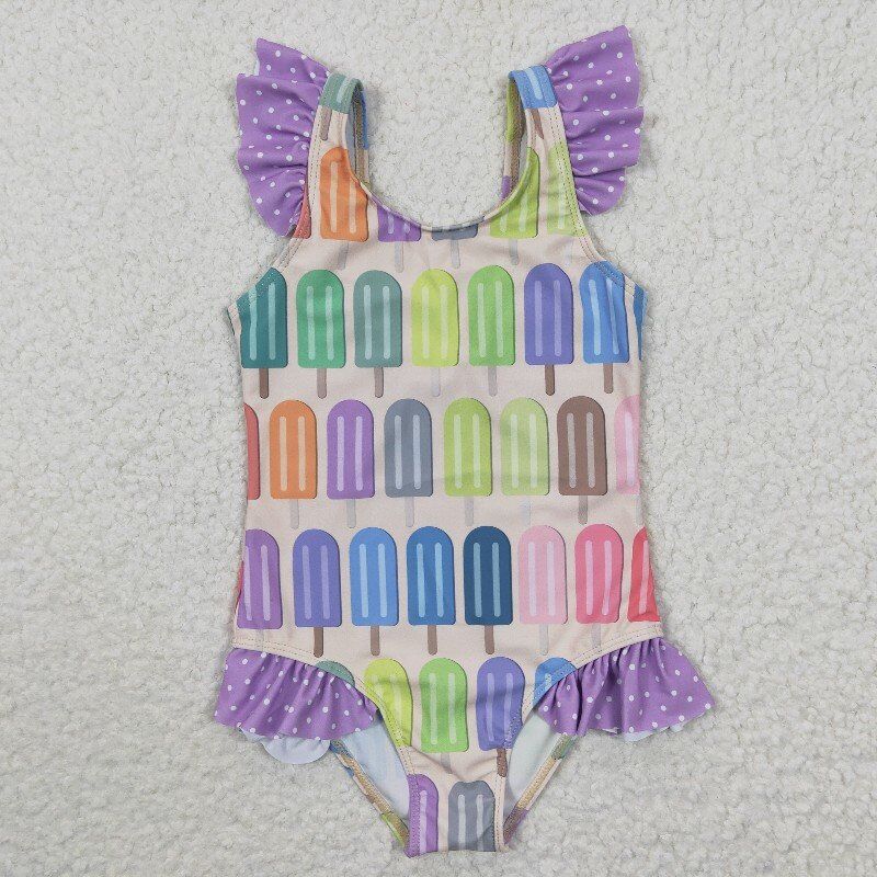 Popsicle swimsuit girls summer bathing suit