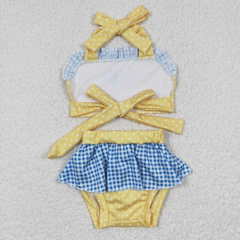 snowWhite swimsuit girls summer bathing suit