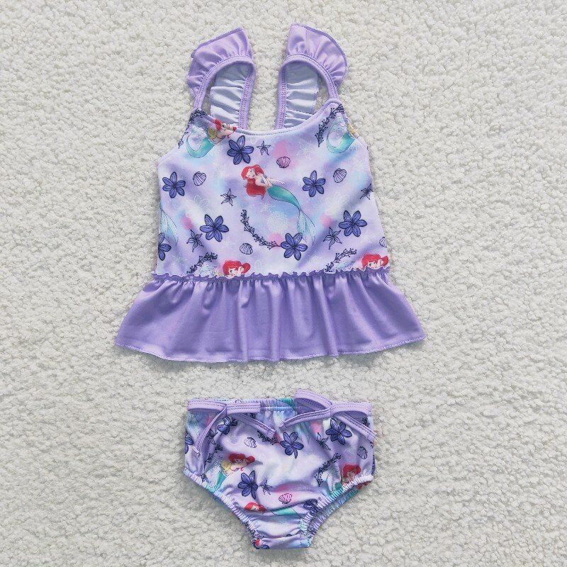 little mermaid swimsuit girls summer bathing suit