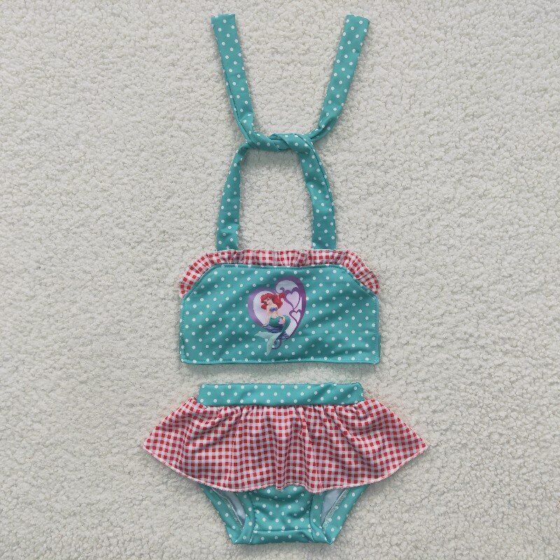 little mermaid swimsuit girls summer bathing suit