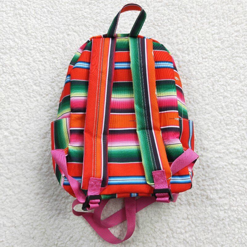 kids bags color stripes backpack