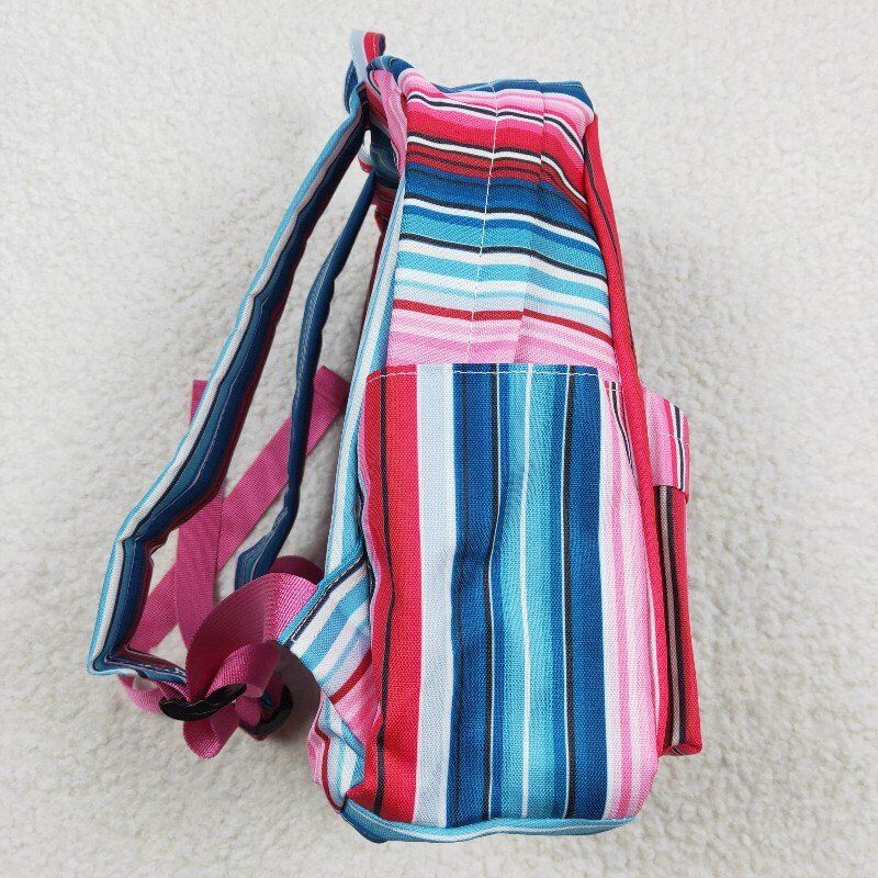 kids bags color stripes backpack